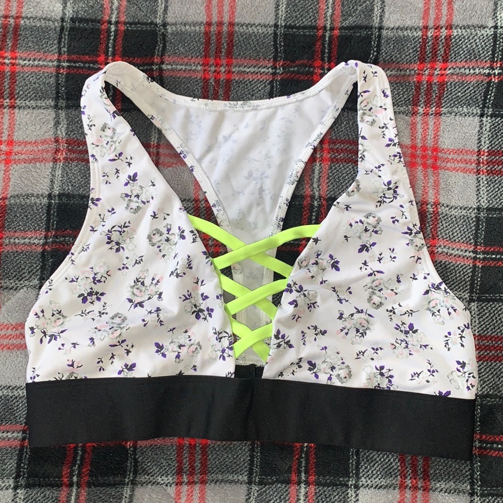 Floral PINK Sports Bra